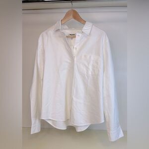 NWT Madewell White Fitted Button Down Shirt